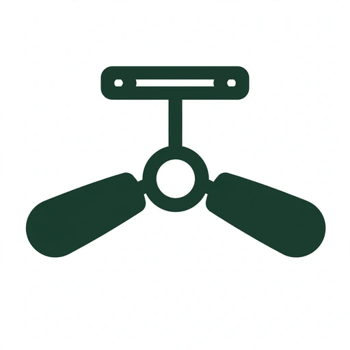 Ceiling fan mounted to a braced fan-rated box in a bedroom